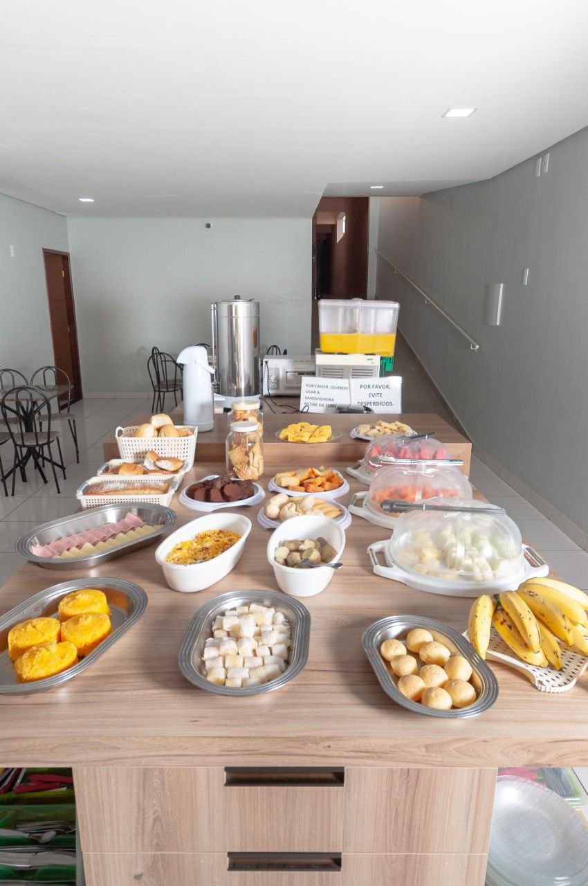 Foto do café da manhã do hotel